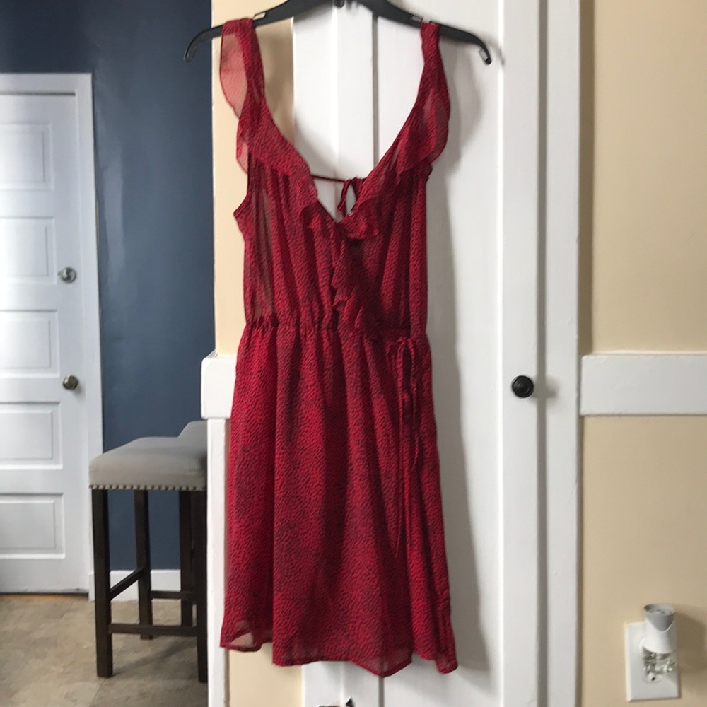 Cute Red Wrap Dress